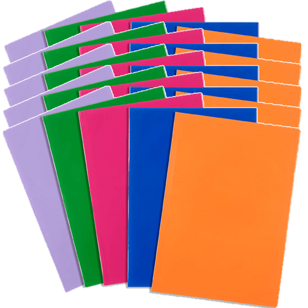 Contact Book Sleeves A4 Assorted Solid Colours Pack 25 48864 (Pack 25) - SuperOffice