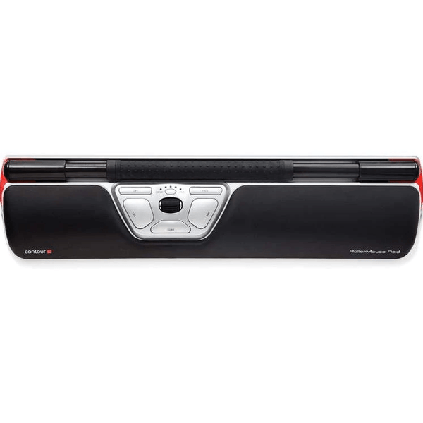 Contour Design RollerMouse Red Wireless Mouse Wrist Wrest Roller Bar - Balance Keyboard Compatible RM-RED-WL - SuperOffice