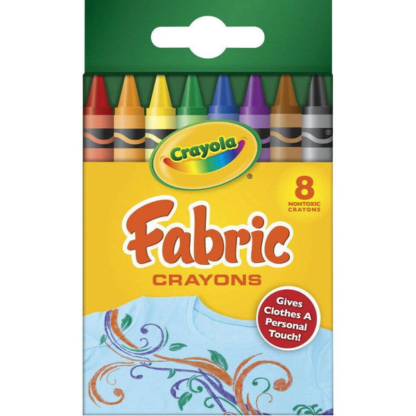 Crayola Fabric Crayons Assorted Pack 8 525009 - SuperOffice