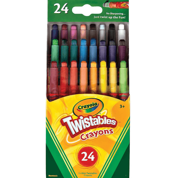 Crayola Mini Twistable Crayons Fun Effects Assorted Pack 24 Colours 52-9724 - SuperOffice