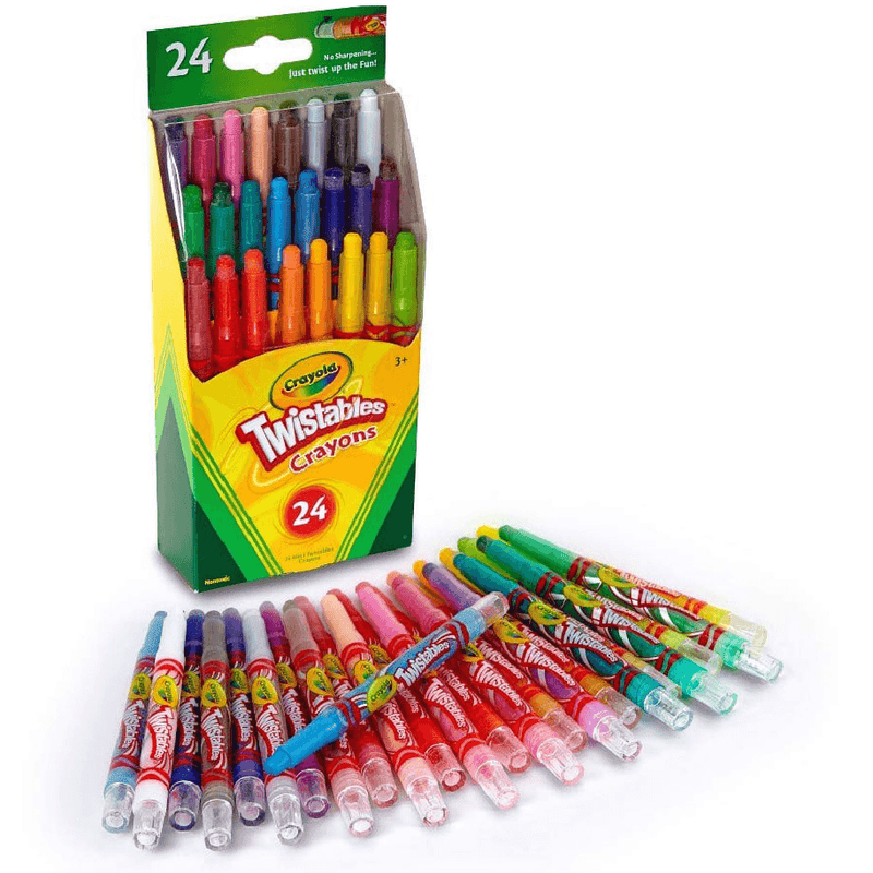 Crayola Mini Twistable Crayons Fun Effects Assorted Pack 24 Colours 52-9724 - SuperOffice
