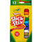 Crayola Twistables Slick Stix Crayons Assorted Colours Pack 12 52-9512 - SuperOffice