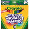 Crayola Ultra-Clean Washable Markers Classic Colors Pack 10 587851 - SuperOffice