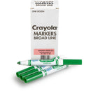 Crayola Ultra-Clean Washable Markers Green Box 12 58 7800 044 - SuperOffice