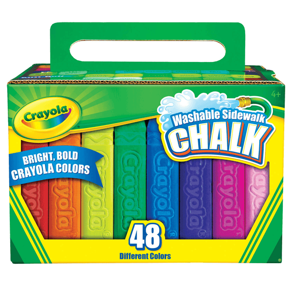 Crayola Washable Sidewalk Chalk Assorted Pack 48 512048 - SuperOffice