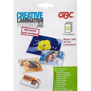 Creative Laminating Pouch 125 Micron A6 Clear Pack 25 BL125M25A6CR - SuperOffice