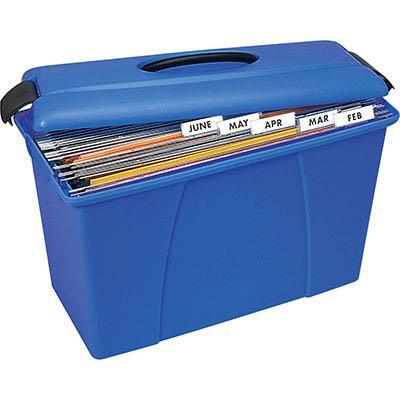 Crystalfile Carry Case Blue With Black Trim 8008601 - SuperOffice