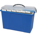 Crystalfile Carry Case Clear Lid / Blue Base 8007701A - SuperOffice