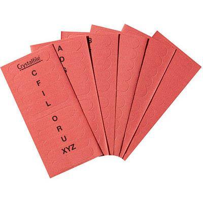 Crystalfile Inserts A-Z Red 111541C - SuperOffice