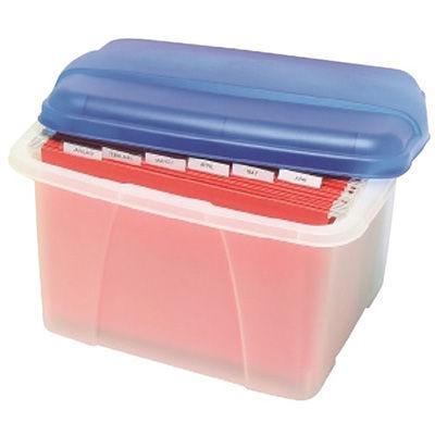 Crystalfile Porta Box 36 Litre Summer Colours Blue 8008401 - SuperOffice