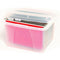 Crystalfile Porta Box With Files Tabs And Inserts 32L Clear 8008414 - SuperOffice