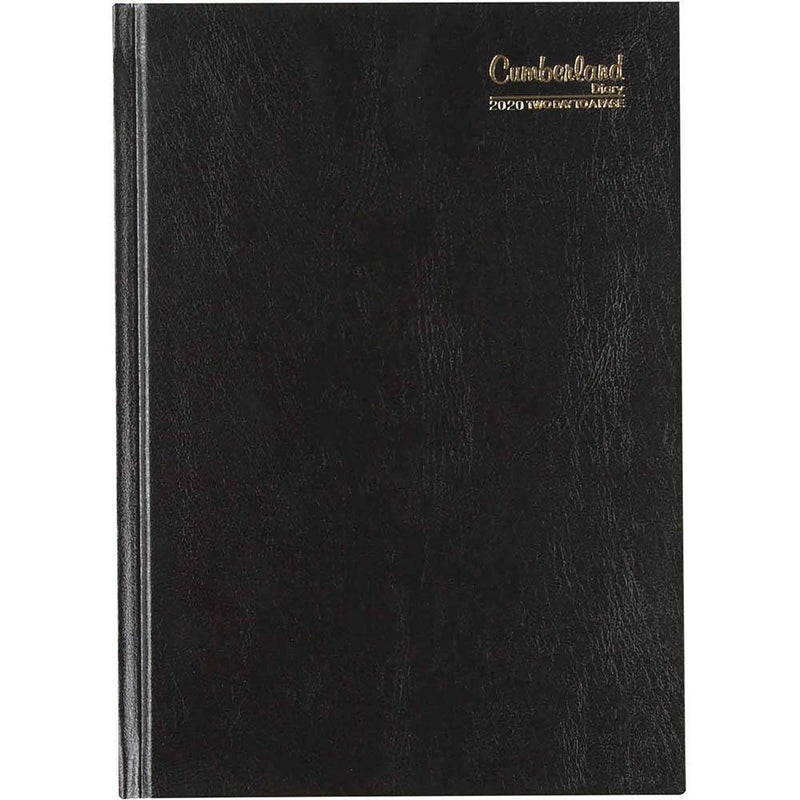 Cumberland 2020 Business Diary 2 Days To Page A5 Black 52ECBK20 - SuperOffice
