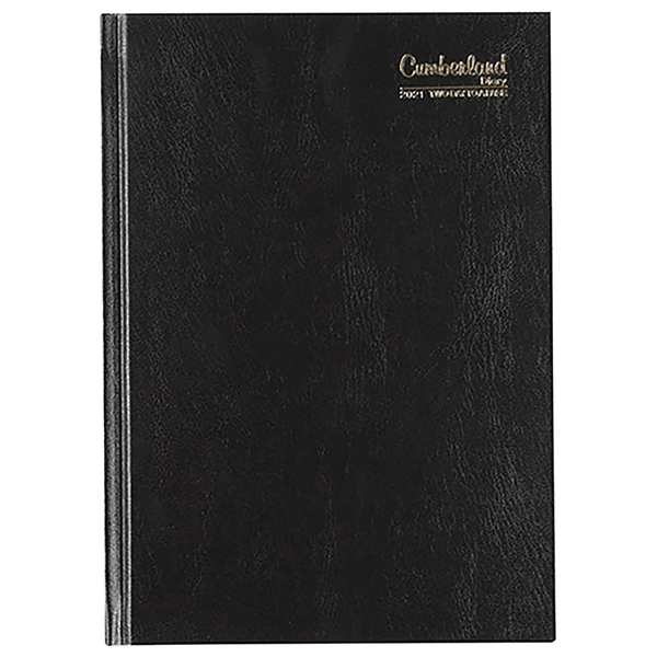 Cumberland 2021 Diary 2 Days To Page 1 Hour A5 Black 52ECBK21 - SuperOffice