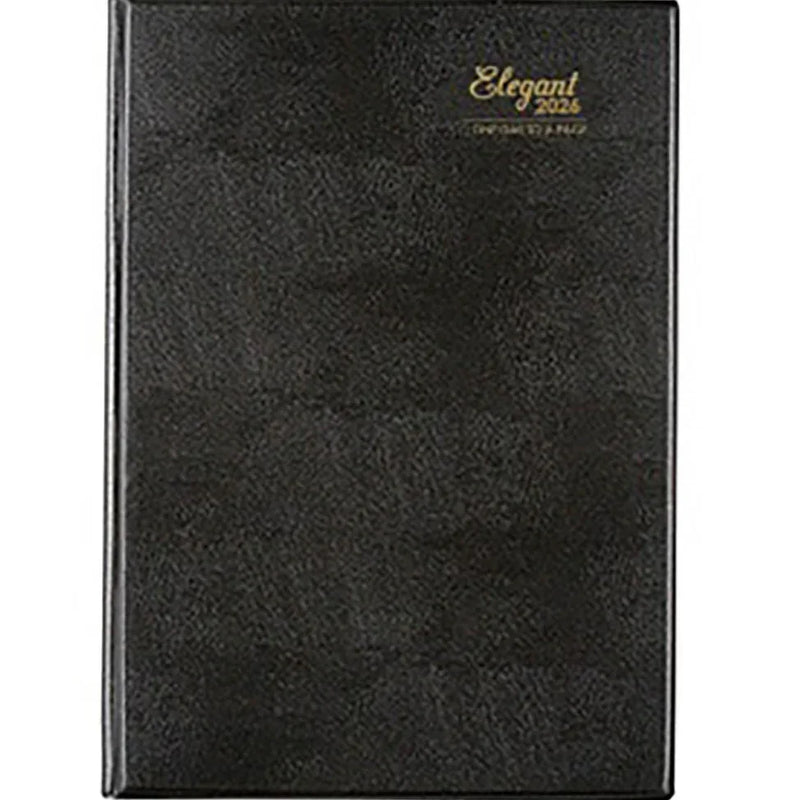 Cumberland 2026 Elegant Appointment Diary Day To Page 15 Minute A4 Black 41EPBK26 - SuperOffice