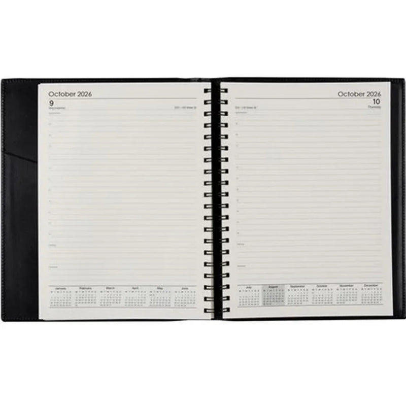 Cumberland 2026 Norwich Diary Day To Page 15 Minute A4 Spiral Black 41S26 - SuperOffice