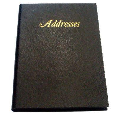 Cumberland Address Book Leathergrain 110 X 75Mm Black 510101 - SuperOffice