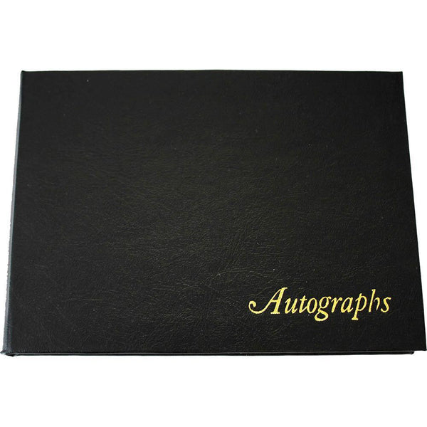Cumberland Autograph Book Leathergrain 105x145mm Black 510108 - SuperOffice