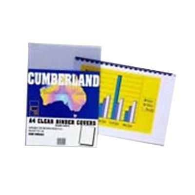 Cumberland Binding Cover A3 200 Micron Clear Pack 50 OMBSA3L - SuperOffice