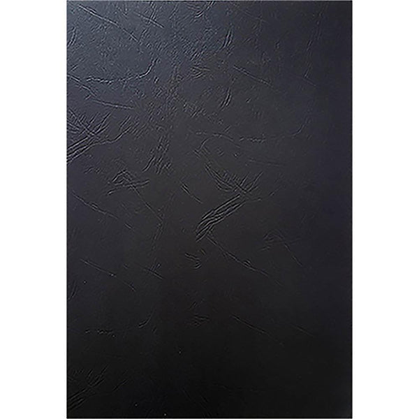 Cumberland Binding Cover Leathergrain A4 280Gsm Black Pack 100 BC01 - SuperOffice