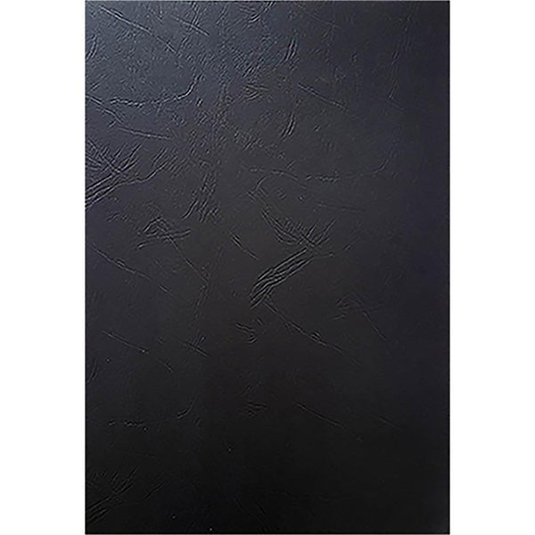 Cumberland Binding Cover Leathergrain A4 280Gsm Black Pack 100 BC01 - SuperOffice