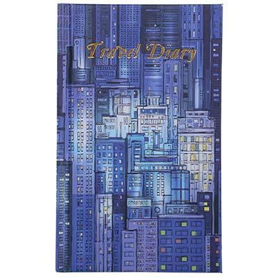 Cumberland Blue Cityscape Travel Diary Casebound 170 X 105Mm 72 Leaf 766410 - SuperOffice