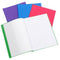 Cumberland Book Cover Pvc Slip On Bright Coloured 9 X 7In Assorted 2Xpink/1Xblue/1Xpurple/1Xgreen Pack 5 FMEBBC5 - SuperOffice