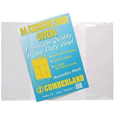 Cumberland Book Covers 225 X 175Mm Clear Pack 5 FMEBCC5 - SuperOffice