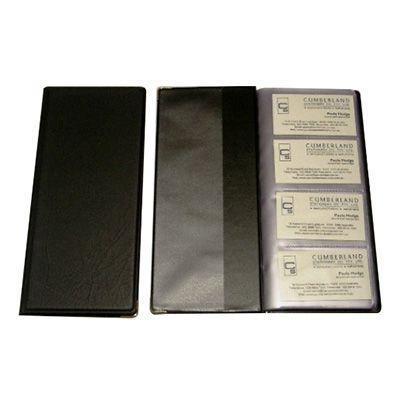 Cumberland Business Card File 160 Capacity Black OMBCF160BK - SuperOffice