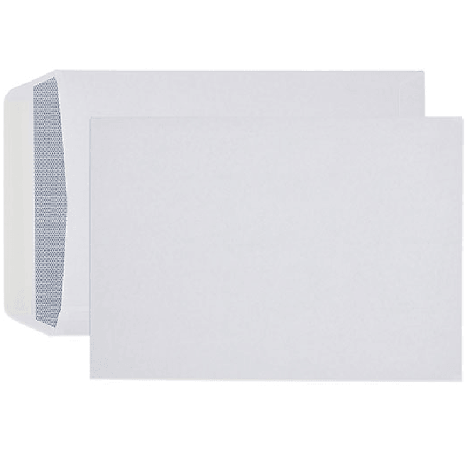 Cumberland C4 A4 Envelopes Plain Face Secretive Strip Seal White Box 250 6123313 - SuperOffice