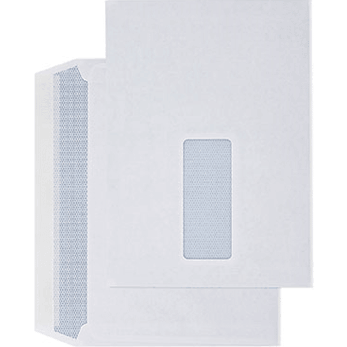 Cumberland C5 Laser Envelopes Secretive Window Pocket Strip Seal 90GSM 162x229mm White Box 500 6063411 - SuperOffice