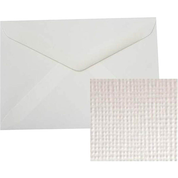 Cumberland C6 Linen Envelopes 114 X 162Mm White Pack 15 8160 - SuperOffice