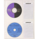 Cumberland Cd/DVD Pocket Binder Sleeve 2 Capacity With Index Note Section Pack 10 CDR-04 - SuperOffice