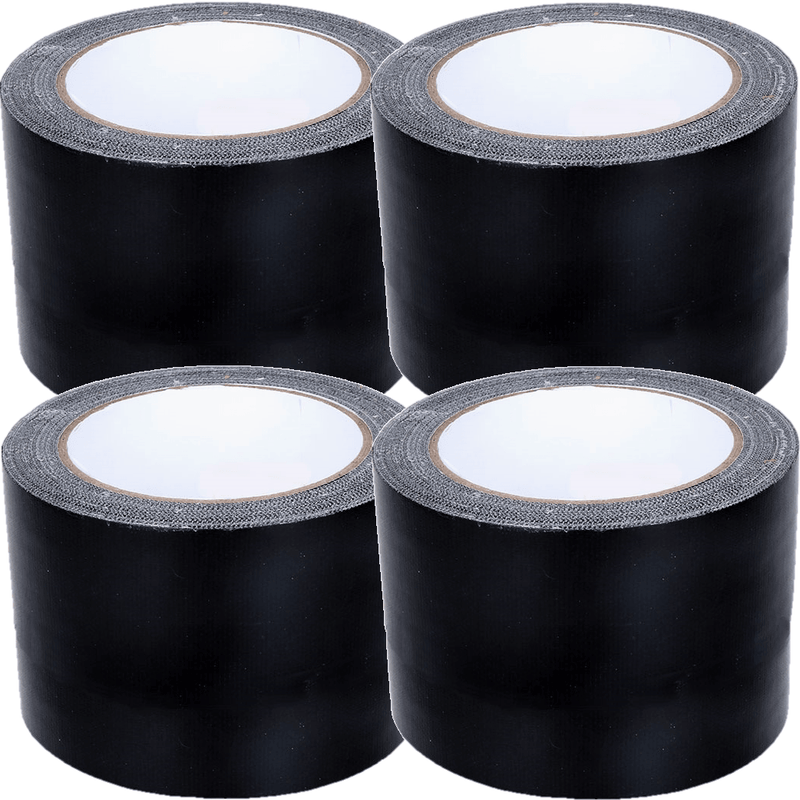 Cumberland Cloth Tape 72mmx25m Thick Black 4 Rolls Pack 7209 (4 Pack) - SuperOffice