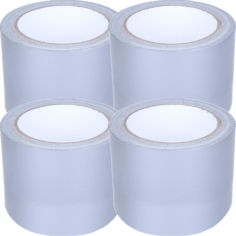 Cumberland Cloth Tape 72mmx25m Thick Silver 4 Rolls Pack 7210 (4 Rolls) - SuperOffice
