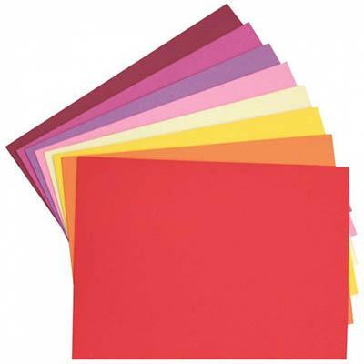 Cumberland Colourboard 200Gsm 510 X 640Mm Assorted Warm Pack 50 CLBWARM - SuperOffice