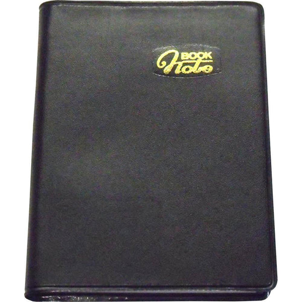 Cumberland Compact Notebook Ruled Pvc Slip On Cover 100 Leaf 108 X 80Mm Black FC156 - SuperOffice