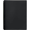 Cumberland Display Book Refillable 20 Pocket A4 Black OTW82BK - SuperOffice