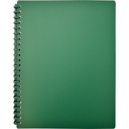 Cumberland Display Book Refillable 20 Pocket A4 Bottle Green OTW82BGR - SuperOffice