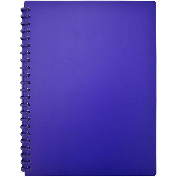 Cumberland Display Book Refillable 20 Pocket A4 Navy OTW82NY - SuperOffice