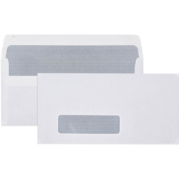 Cumberland DL Envelopes Window Secretive Self Seal 80GSM 110x220mm Box 500 603214 - SuperOffice