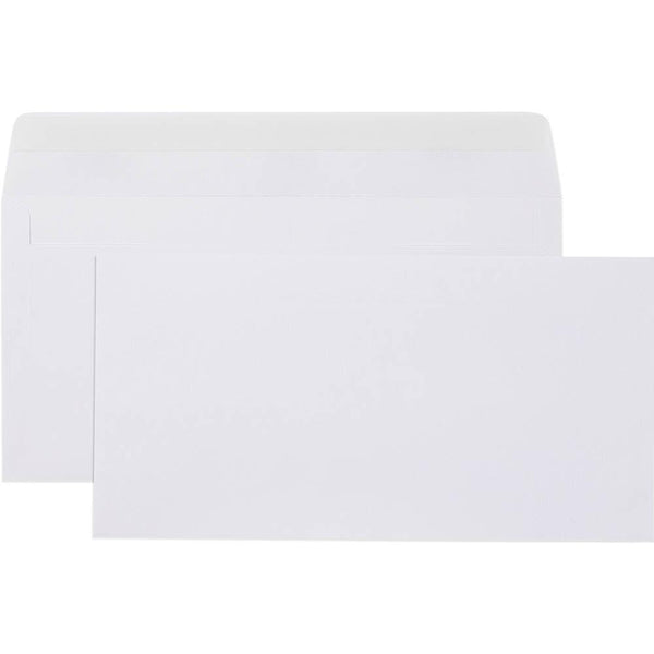 Cumberland DLX Envelopes Plain Face Strip Seal 80GSM 120x235mm White Box 500 605311 - SuperOffice