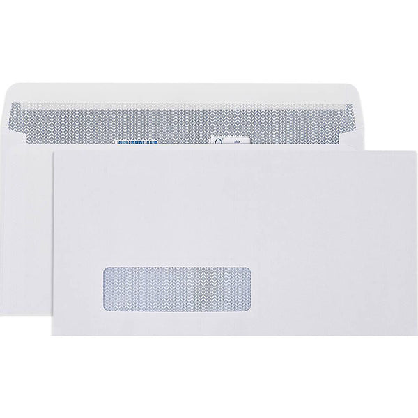 Cumberland DLX Envelopes Secretive Window Strip Seal 20x235mm White Box 500 6053111 - SuperOffice