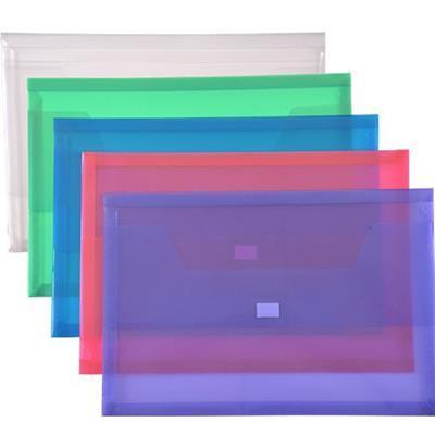 Cumberland Document Wallet Hook N Loop Closure Foolscap Assorted Pack 10 7175 - SuperOffice