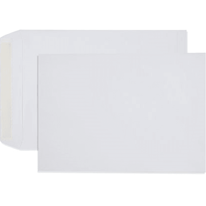 Cumberland Envelopes C4 A4 Pocket Strip Seal 324x229mm White Box 250 612331 - SuperOffice