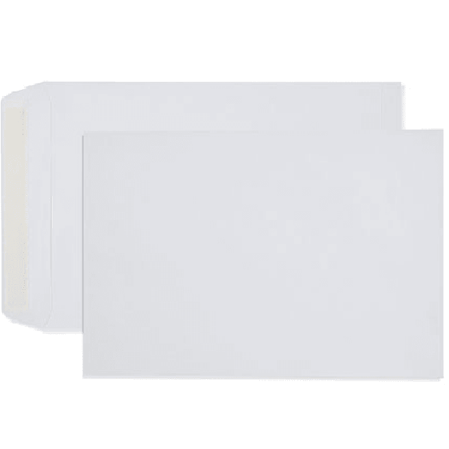 Cumberland Envelopes Pocket 380x255mm Zip Seal Heavy White Box 250 614339 - SuperOffice