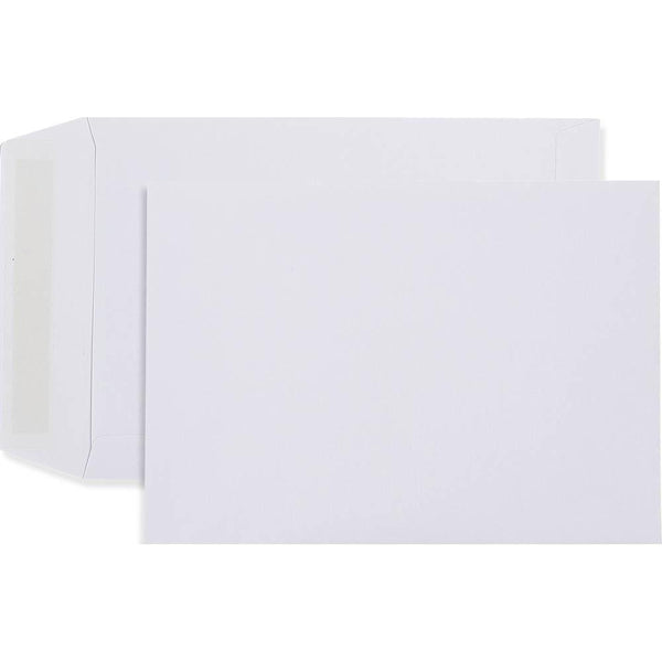 Cumberland Envelopes Pocket Heavy Strip Seal 265 X 190Mm White Box 250 608339 - SuperOffice