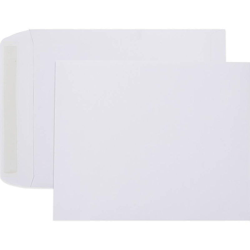 Cumberland Envelopes Pocket Strip Seal Heavy 305 X 255Mm 100Gsm White Box 250 611339 - SuperOffice
