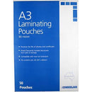 Cumberland Laminating Pouch 80 Micron A3 Clear Pack 50 13003 - SuperOffice