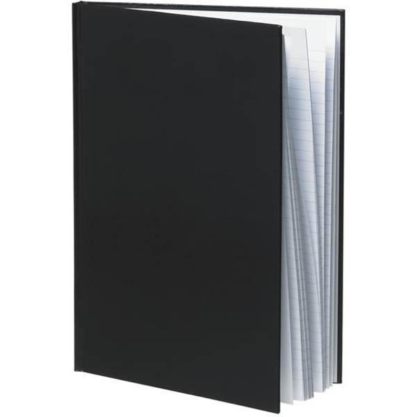Cumberland Leathergrain Notebook Casebound Ruled 100 Leaf A6 Black 510127 - SuperOffice