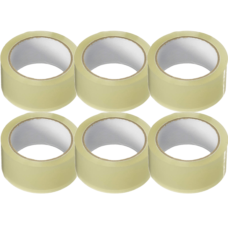 Cumberland Low Noise Packaging Tape 48mmx66m Clear Pack 6 7215 (6 Rolls) - SuperOffice